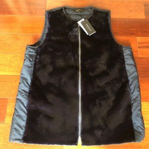 Lafayette 148 New York faux fur vest